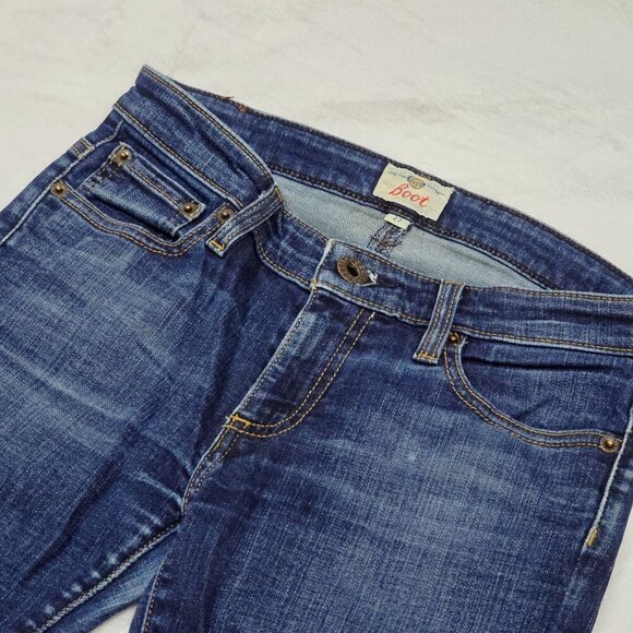 Fossil ✦ Bootcut Jeans ✦ Medium Wash Stretch Denim Classic 5‑Pocket Sz 27 - Picture 2 of 12